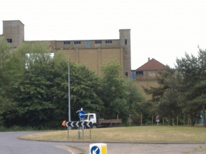 Photograph of the Old Maltings from Chicken Roundabout